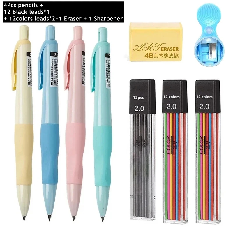 Staedtler Pencil Lumocolor - Mechanical Pencil Set 2.0mm HB Black/Colors
