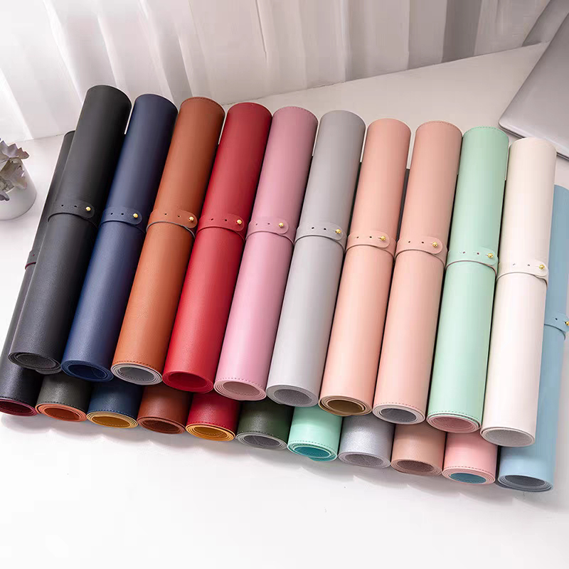 Leatherwork Desk - Soft, Foldable Table Mat – Waterproof,