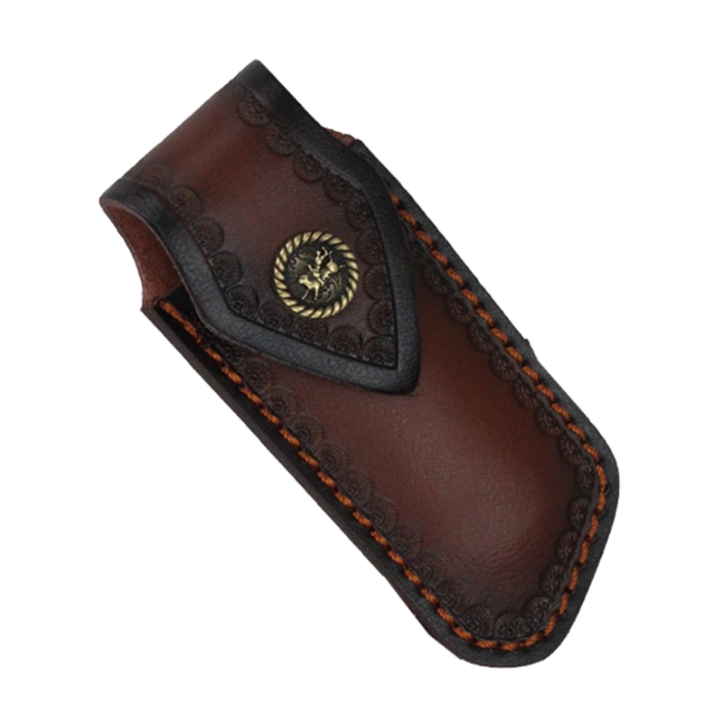 Leatherwork Embossing - Fashion Leather Knife Covers Folding Knife