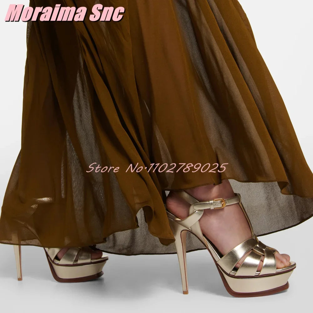 Platform Waeve T-strap Square  - огляд і ціна Leather Work Dress