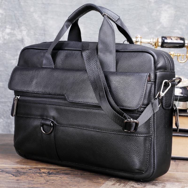 Large Men's Genuine Leather Ha - огляд і ціна Leatherwork Bag