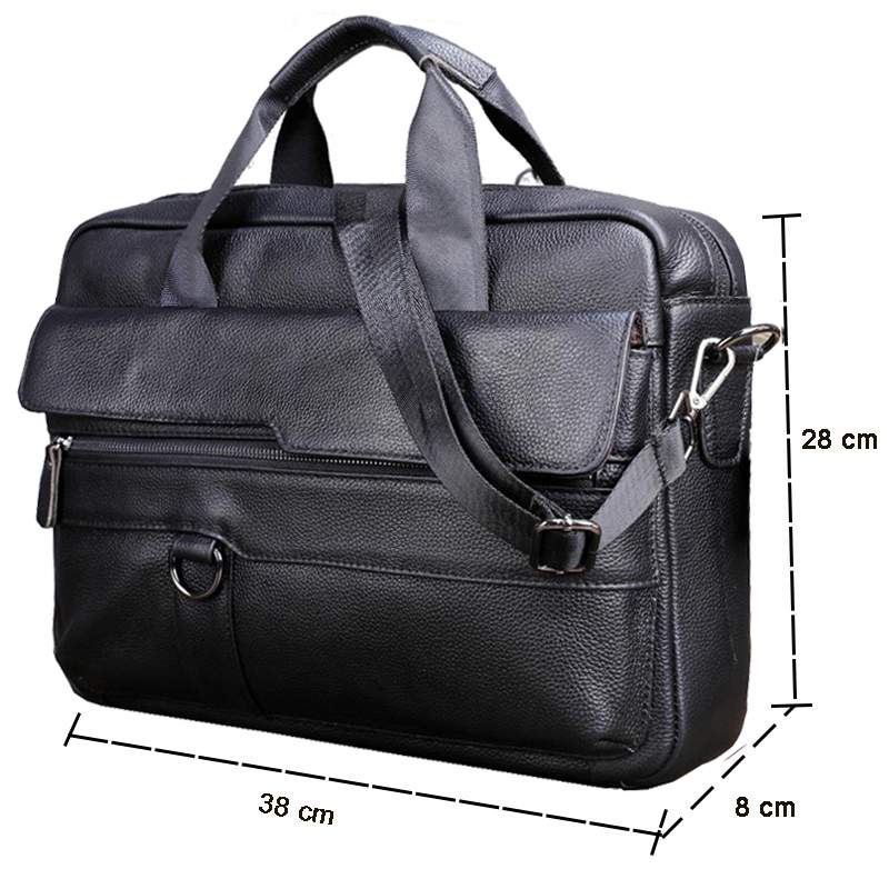 Large Men's Genuine Leather Ha - огляд і ціна Leatherwork Bag