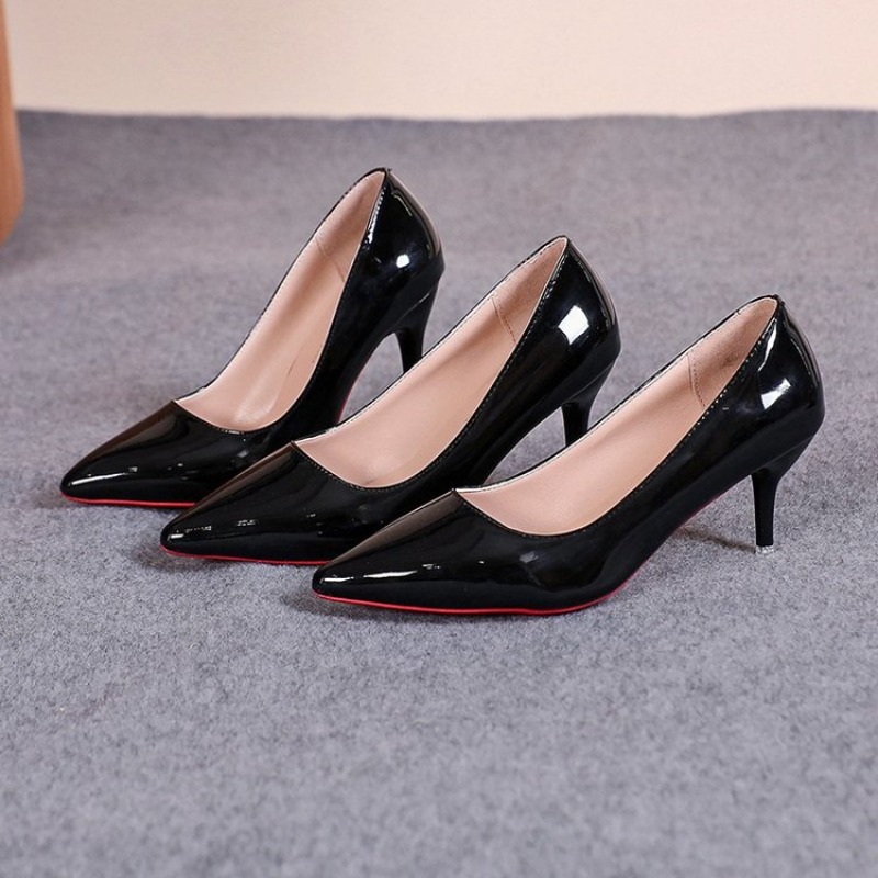 Sexy Pointed Toe Patent Leathe - огляд і ціна Leather Work Dress