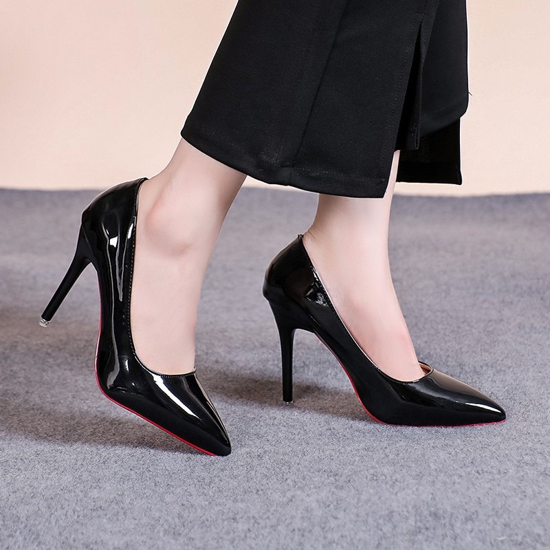 Sexy Pointed Toe Patent Leathe - огляд і ціна Leather Work Dress