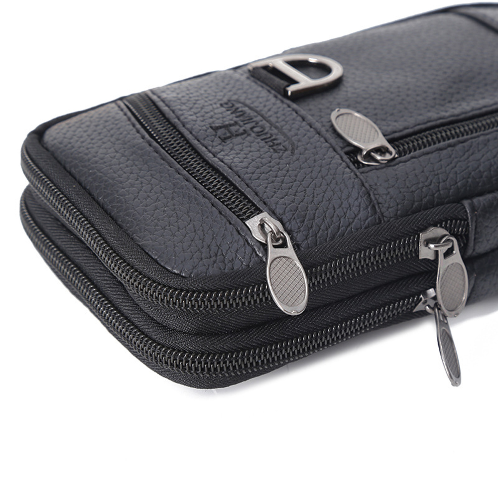 Men Waist Bag Mobile Phone Bag - огляд і ціна Leatherwork Bag