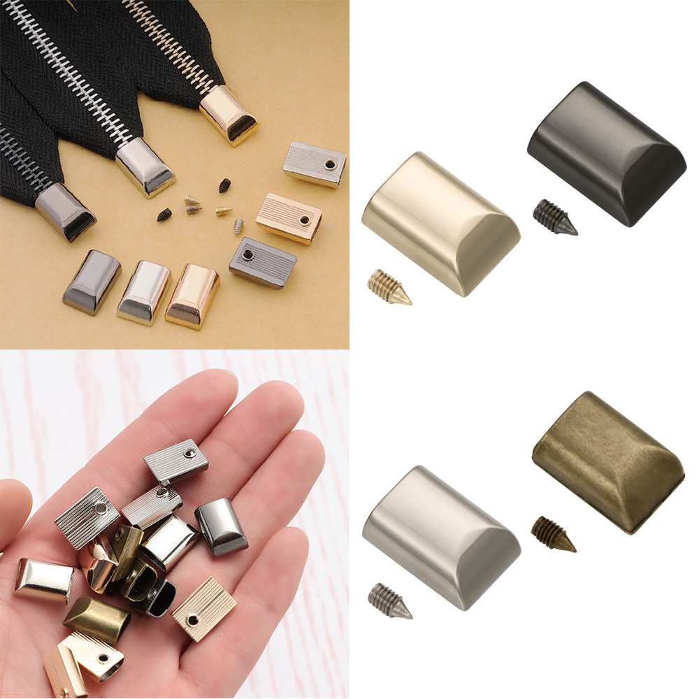 10pcs Metal Zipper Stopper Zip - огляд і ціна Leatherwork Hardware