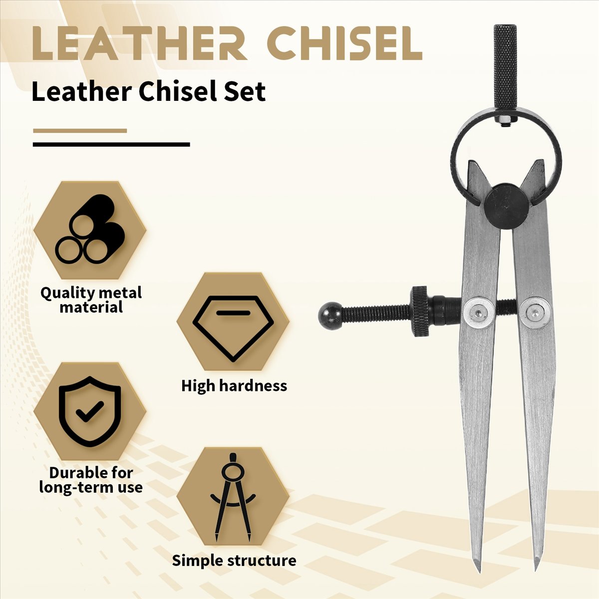 BUY A1750ZLeather Chisel Set,  - огляд і ціна Wing Divider Stitch