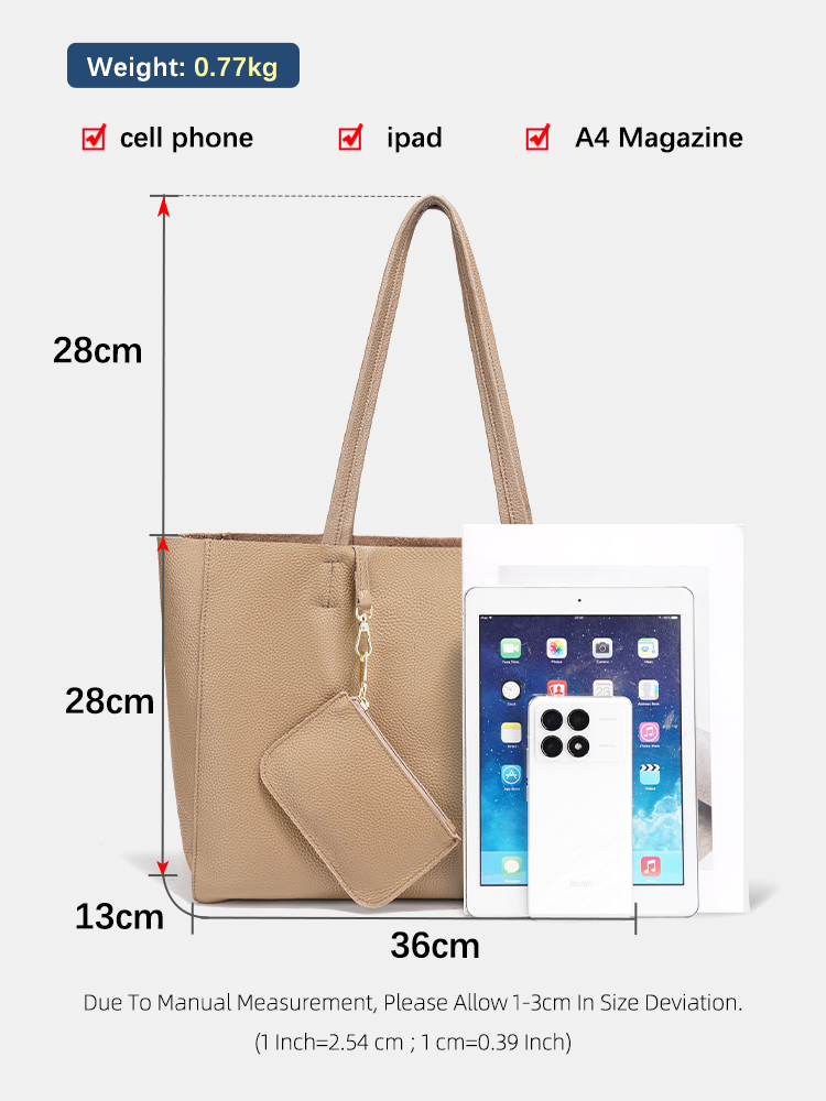 Zency Genuine Leather Large To - огляд і ціна Leatherwork Bag
