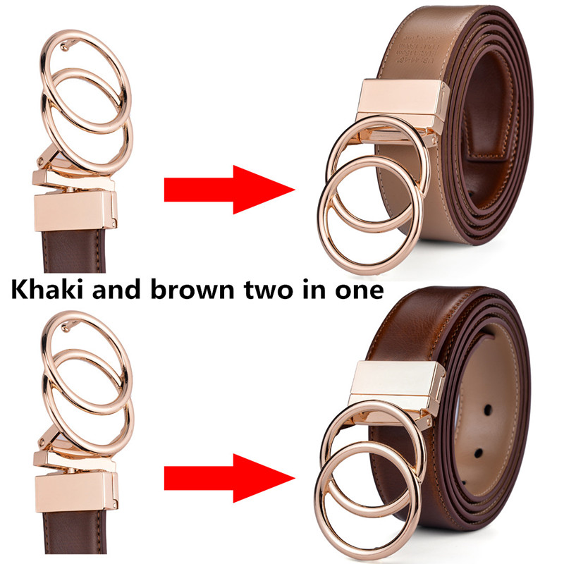 Women Leather Reversible Belt  - огляд і ціна Belt Buckle Blank