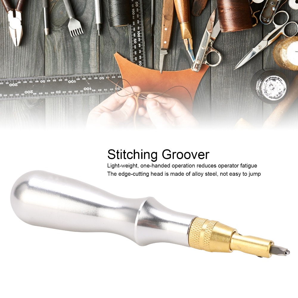 7pcs Aluminum Handle Stitching - огляд і ціна Groover Stitching Tool