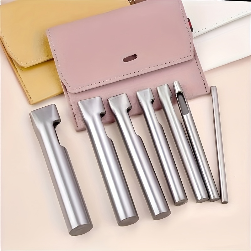 5pcs Leather Oblong Belt Hole  - огляд і ціна Leatherwork Hammer