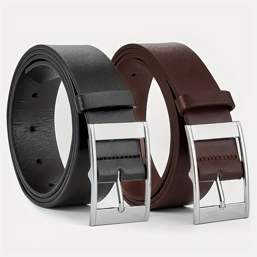 New Luxury Belt for Men PU Lea - огляд і ціна Belt Buckle Blank