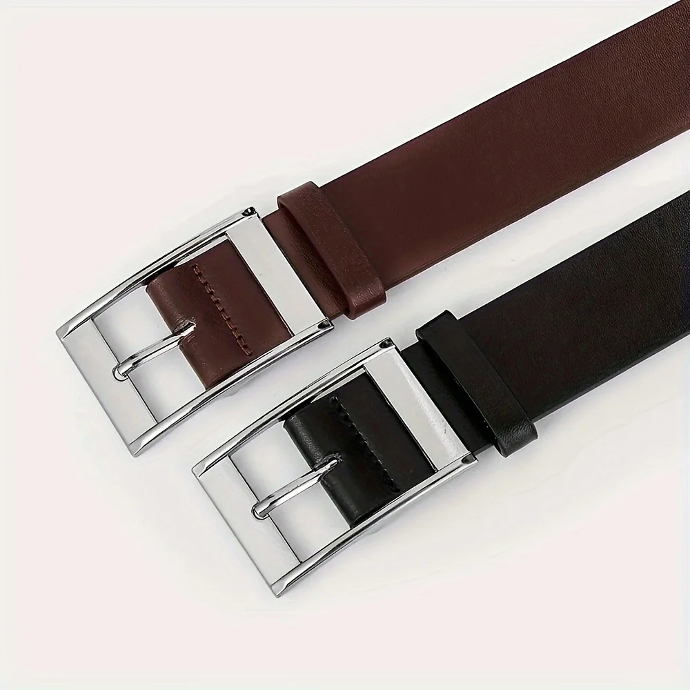 New Luxury Belt for Men PU Lea - огляд і ціна Belt Buckle Blank