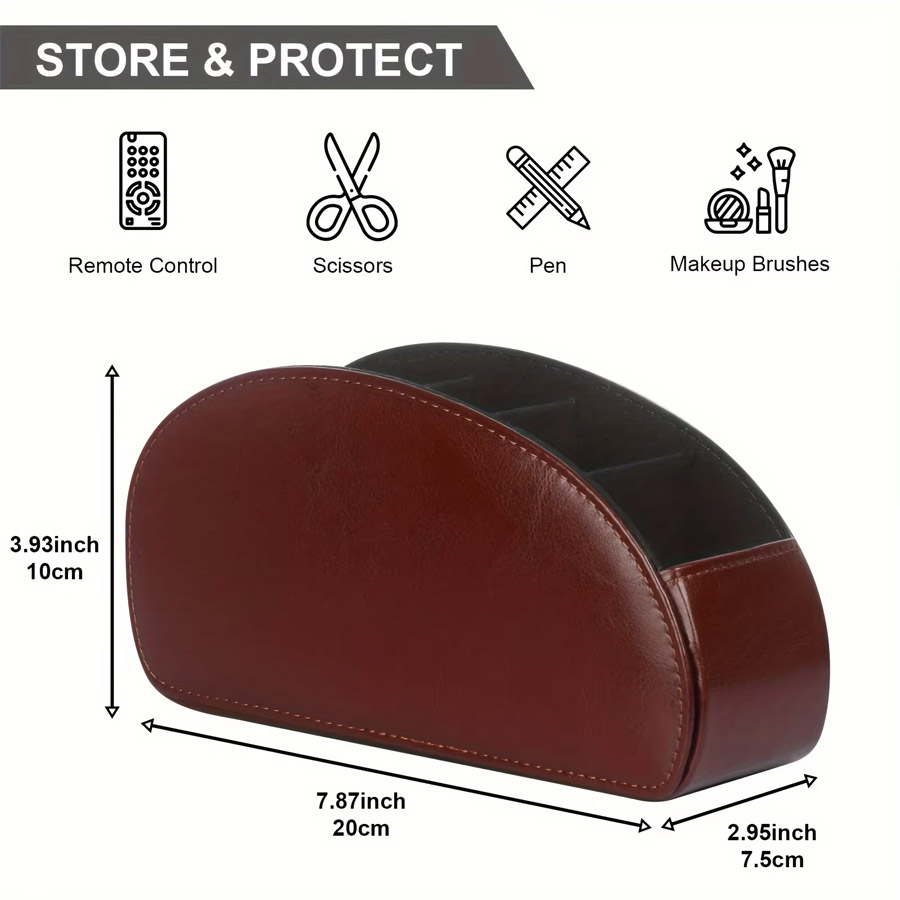 1Pc 5 Grid PU Leather Desktop  - огляд і ціна Leatherwork Desk