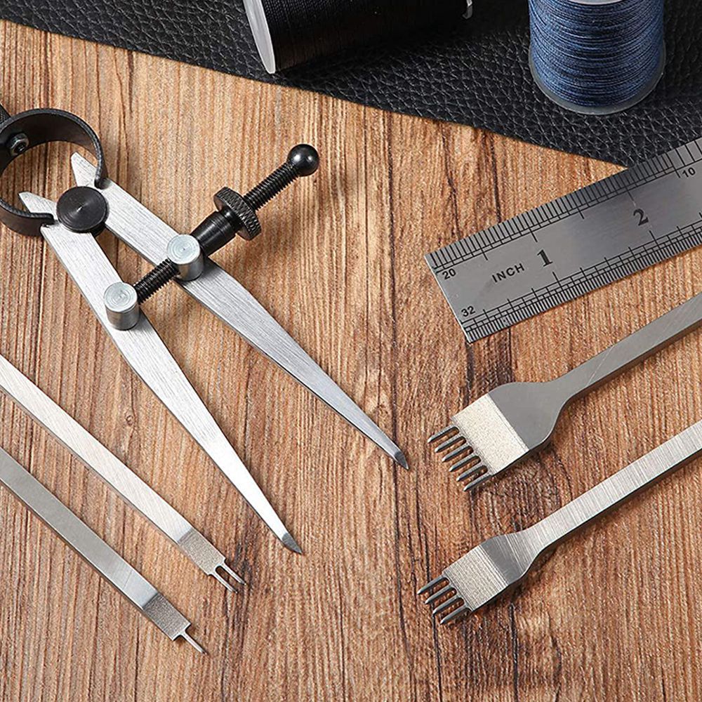 Leather Chisel Set, Prong Diam - огляд і ціна Wing Divider Stitch