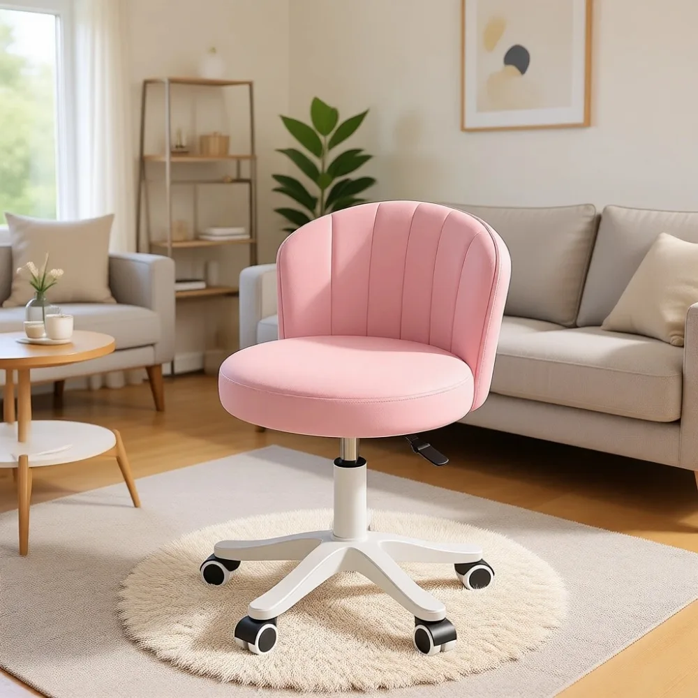 Round Rolling Desk Chair Armle - огляд і ціна Leatherwork Desk