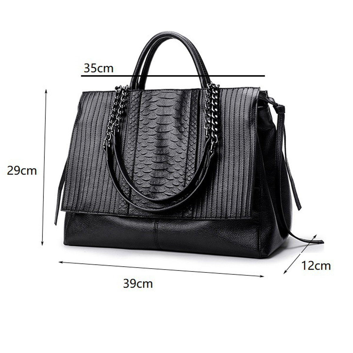 Elegant Tote Bag With Zipper,  - огляд і ціна Leatherwork Bag