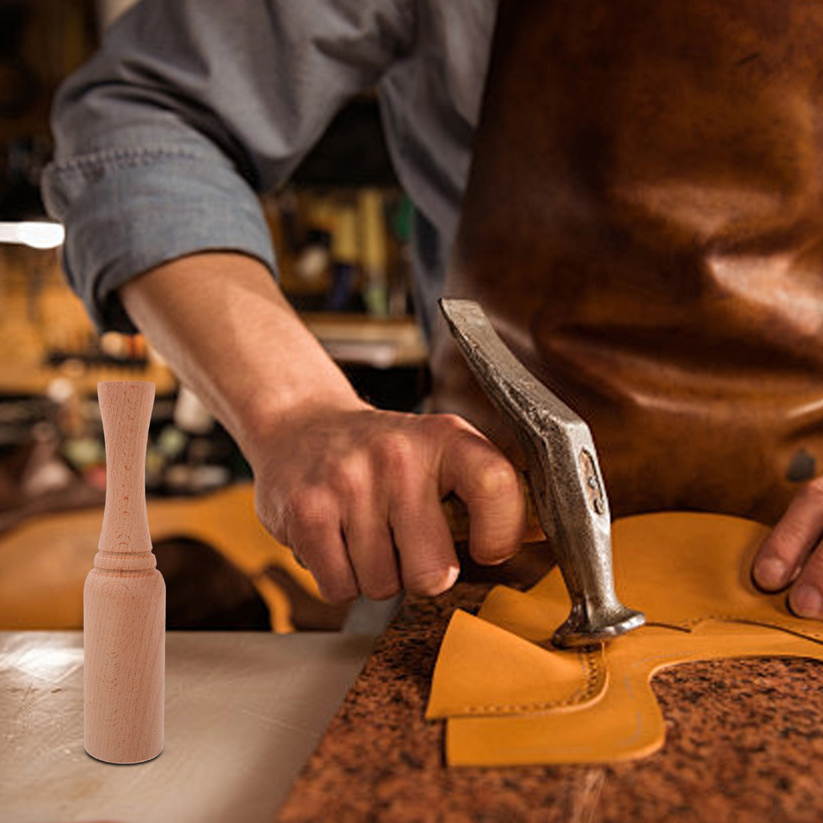 Leathercraft Wooden Hammer Bee - огляд і ціна Leatherwork Hammer