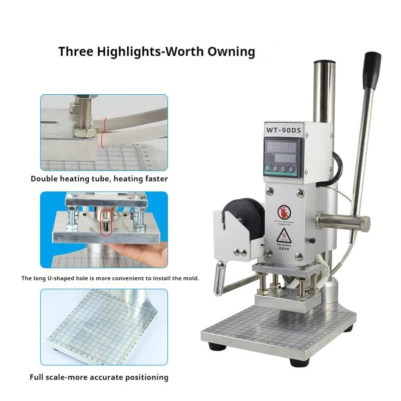 Hot Foil Stamping Machine 300W - огляд і ціна Leatherwork Embossing
