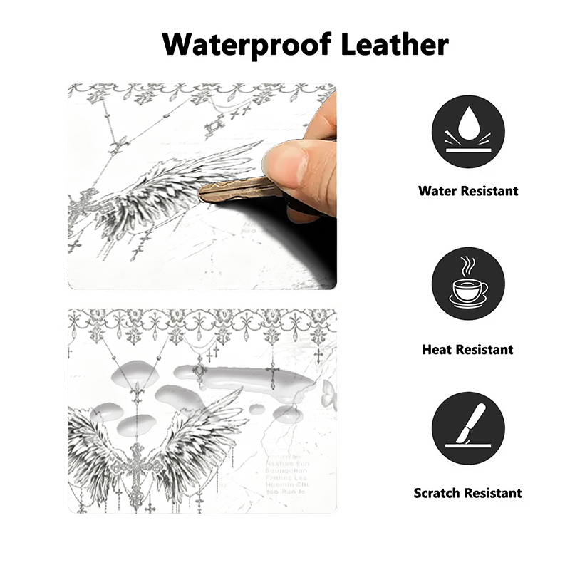 Leather Mousepad Black White A - огляд і ціна Leatherwork Desk