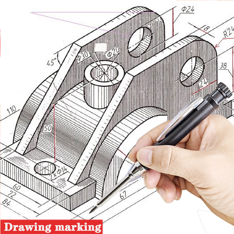 6 Colors Woodworking Automatic - огляд і ціна Staedtler Pencil Lumocolor