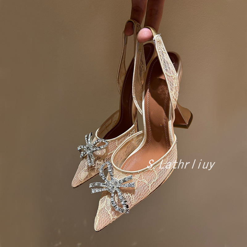 Sandals Rhinestone Flower Poin - огляд і ціна Leather Work Dress