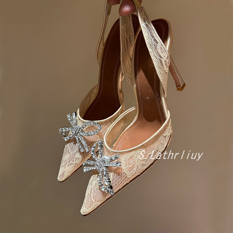 Sandals Rhinestone Flower Poin - огляд і ціна Leather Work Dress
